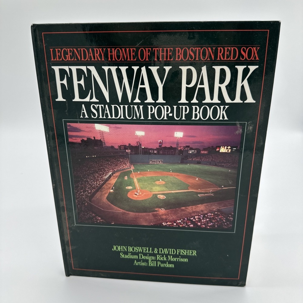 Fenway Park A Stadium Pop-Up Book Boston Red Sox 1st Edition 1992 Boswell Fisher